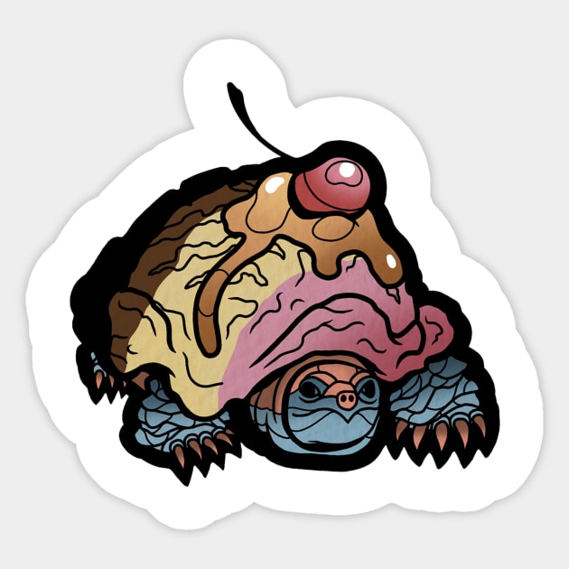 ice cream turtle Sticker by weirdesigns